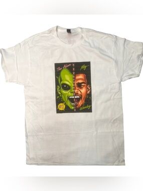 White wemby  nba Graphic Basketball Photo Tee